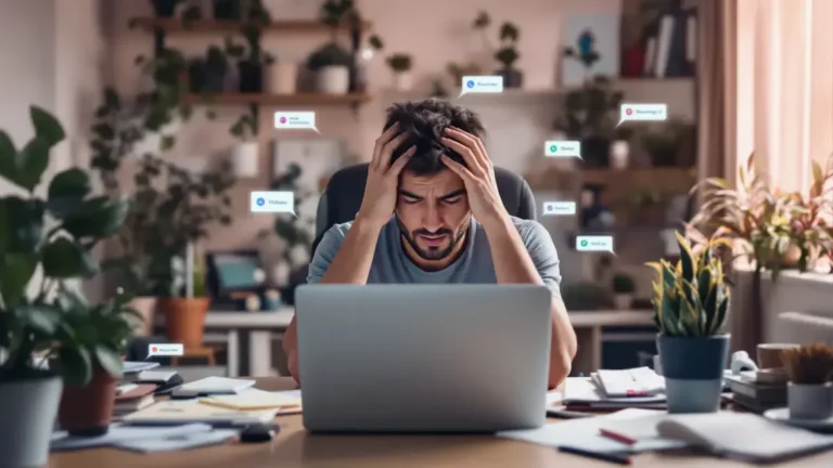 De stress van telewerken komt vaak voort uit het mechanisme zelf dat het moest verminderen
