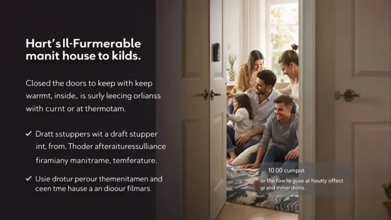 Hoe u het gebruik van uw deuren kunt optimaliseren om uw verwarmingsverbruik te verminderen en uw energierekening te verlagen