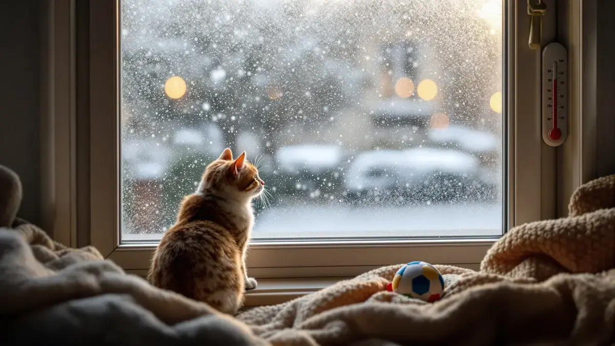 Dierenartsen waarschuwen dat het bij koud weer vanaf een bepaalde temperatuur riskant is om uw kat naar buiten te laten