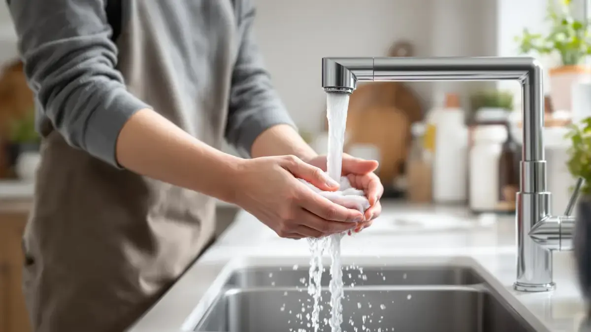 Een eenvoudige handeling om een verstopte kraan vrij te maken en de optimale waterstraal te herstellen zonder gereedschap