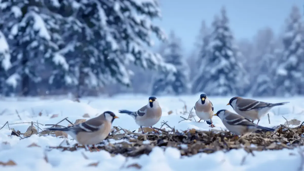 Na de feestdagen zijn de vetreserves van vogels bijna leeg