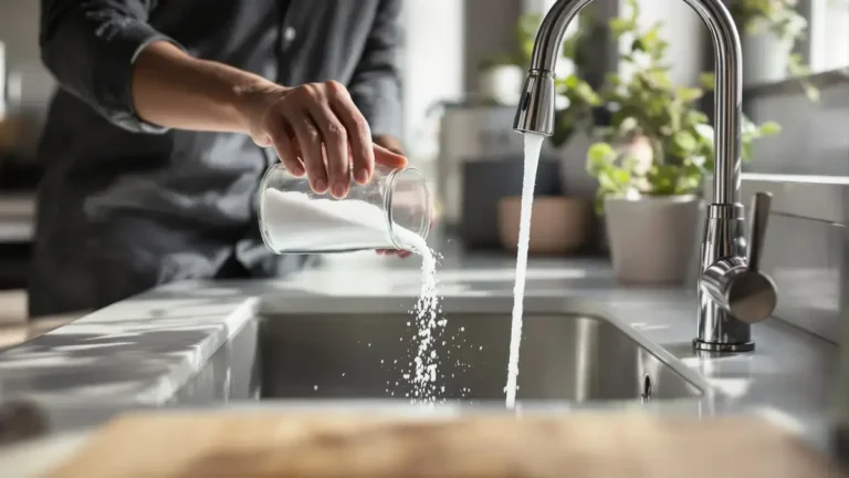 Geen azijn, geen chemicaliën: dit keukeningrediënt ontstopt leidingen beter dan welk middel dan ook