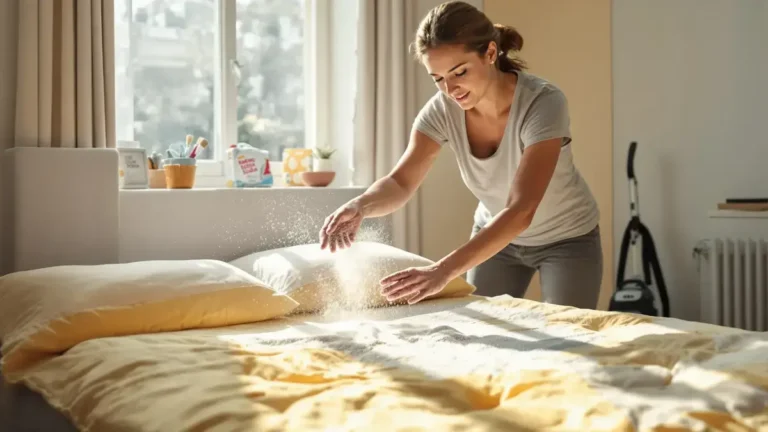 Hoe een vergeeld en onaangenaam ruikend matras met een goedkope keukenpoeder weer als nieuw laten lijken