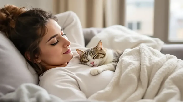 Wanneer een kat ervoor kiest om op je te slapen, is dat nooit toevallig en gaat de reden verder dan alleen warmte