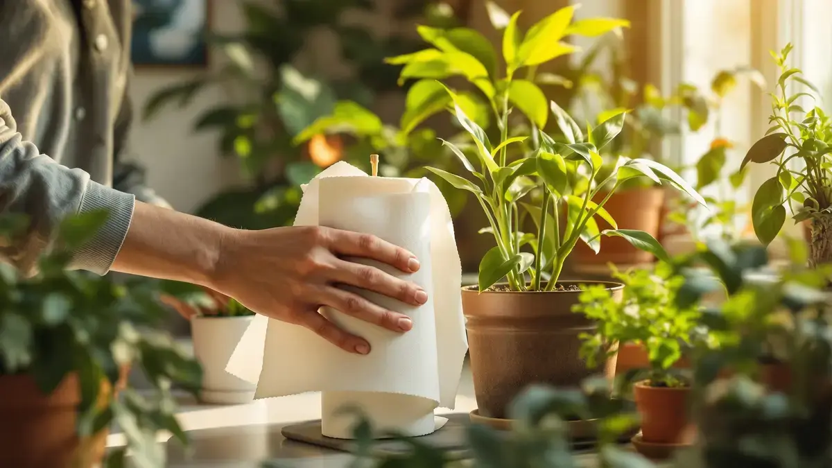 Deze tip met keukenpapier helpt kamerplanten echt te overleven