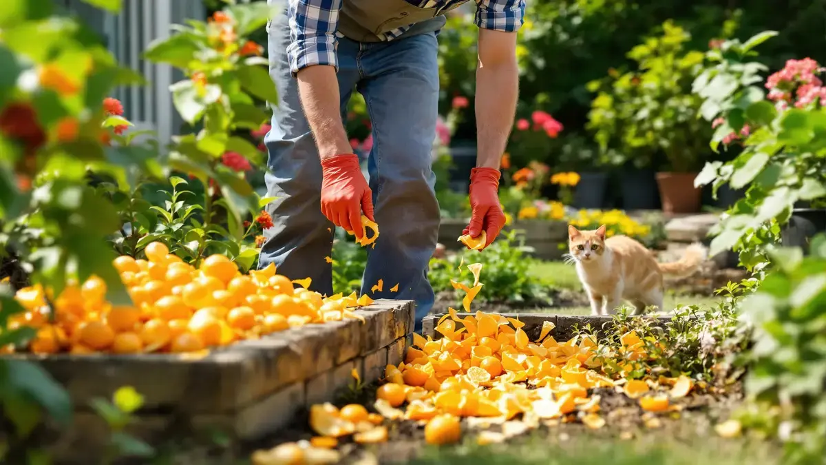 Deze keukenschillen, door tuiniers genegeerd, zouden uw door katten verwoeste tuin kunnen redden.