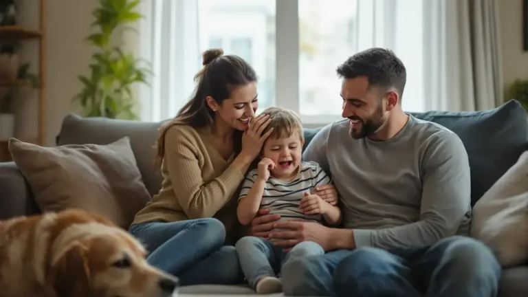 Kinderlijke reacties binnen de familie onthullen een precieze emotionele dynamiek