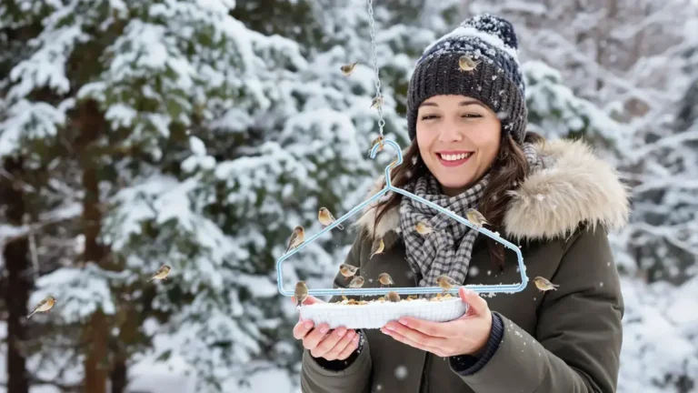 Hoe kan een kledinghanger onze bezorgdheid over het overleven van vogels in de winter onthullen?