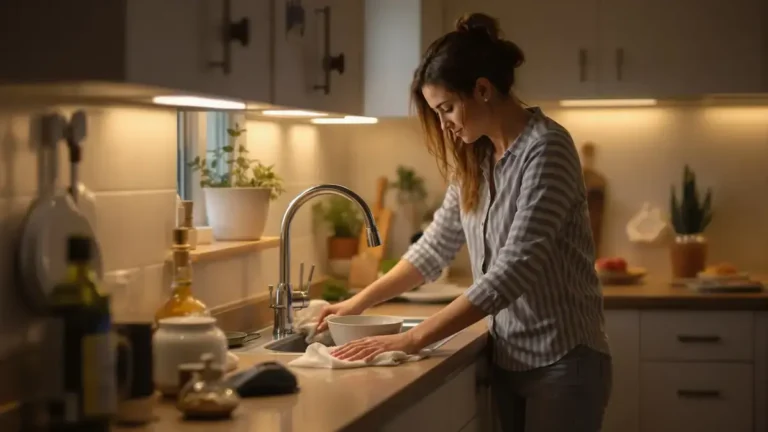 Dit kleine avondritueel in de keuken maakt het grote schoonmaakwerk in het weekend bijna overbodig