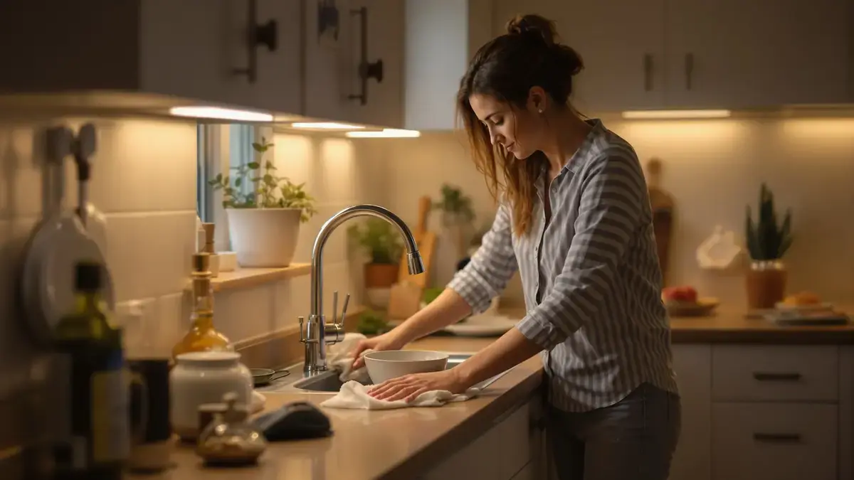 Dit kleine avondritueel in de keuken maakt het grote schoonmaakwerk in het weekend bijna overbodig