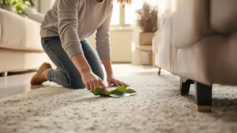 Door een laurierblad onder het tapijt te schuiven los je een veelvoorkomend dagelijks probleem op