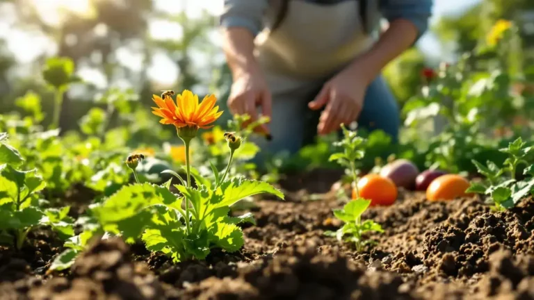 Natuurlijke bladluisbestrijder: een oranje bloem waar insecten voor vrezen om je groenten in de moestuin te beschermen