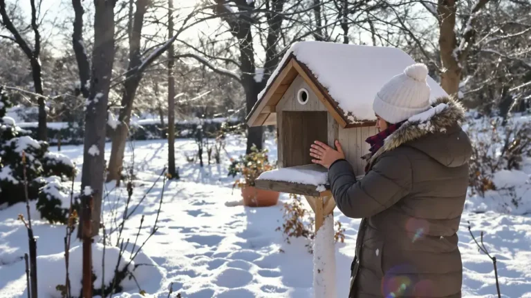 Het schoonmaken van een nestkast in januari kan de dieren die erin overwinteren ernstig verstoren.