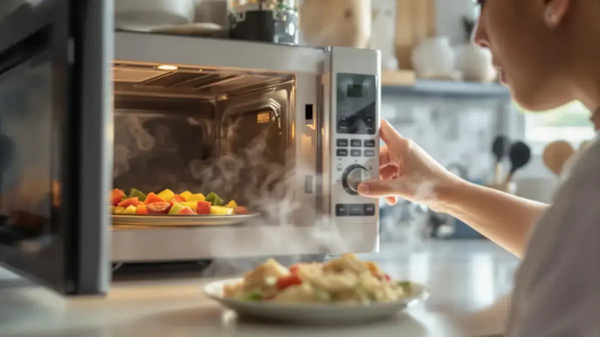 Het opwarmen van bepaalde gerechten in de magnetron vormt een probleem voor de gezondheid en de smaak