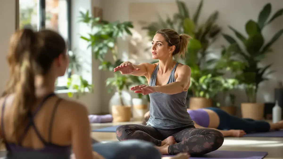 Een pilatesinstructrice legt uit welke oefeningen echt rimpels in de hals voorkomen.