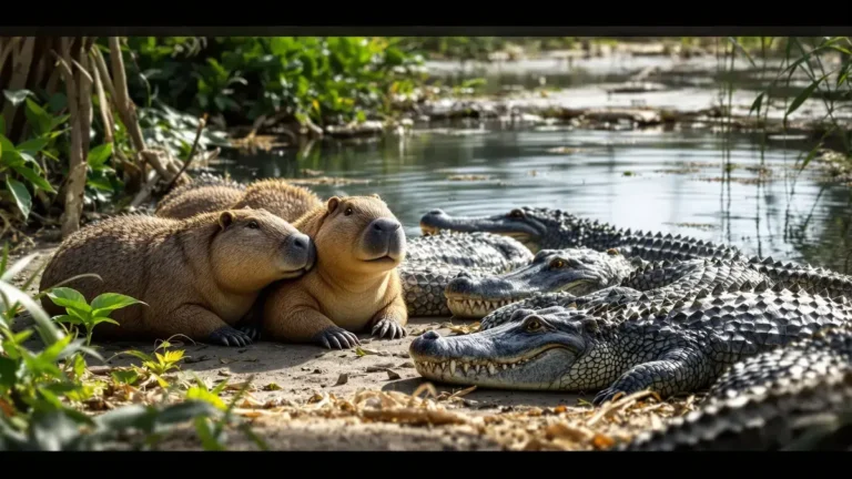 Waarom slapen capibara’s rustig naast kaaimannen zonder te vrezen dat ze worden opgegeten?