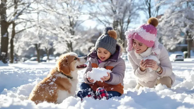 Sneeuw eten is niet onschuldig: het weinig bekende gevaar waaraan honden en kinderen in de winter worden blootgesteld