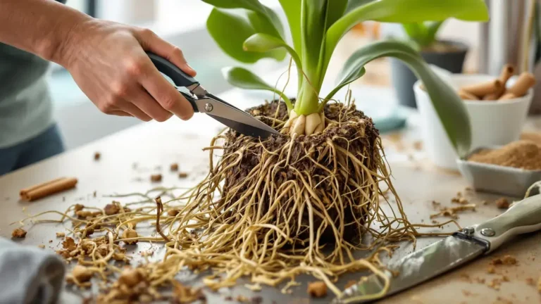 Het moment van het snoeien van de wortels van orchideeën is veel belangrijker dan velen denken