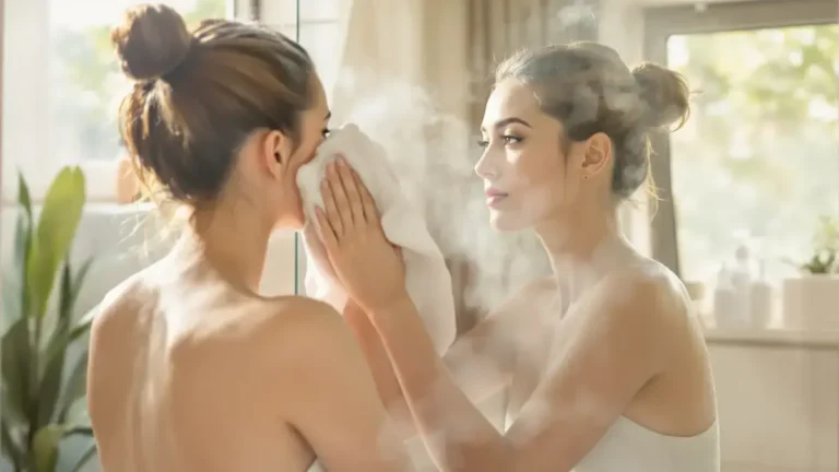 Twee seconden volstaan om te voorkomen dat de spiegel beslaat na een hete douche