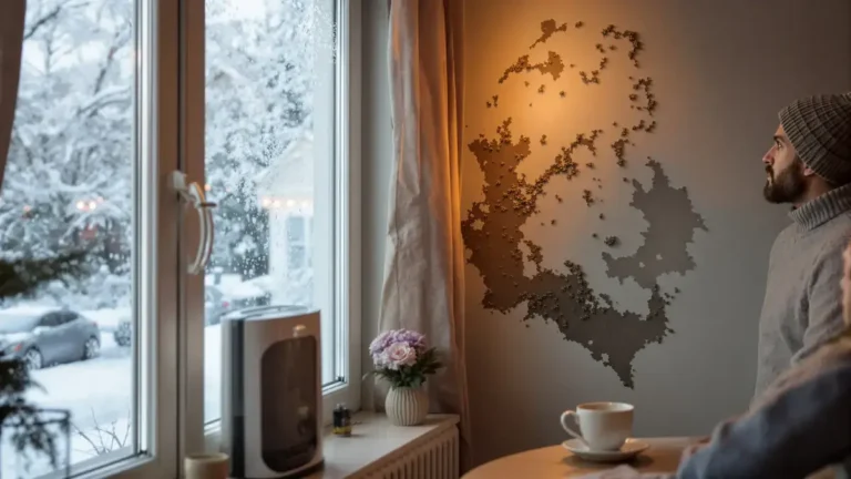 Een ventilatiefout in de winter bevordert vocht en schimmels zonder waarschuwing