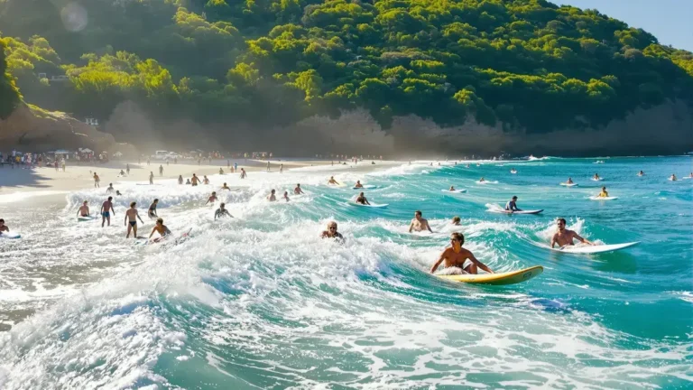 Een verborgen strand in het zuiden van Frankrijk wordt een nieuw toevluchtsoord voor surfers van over de hele wereld
