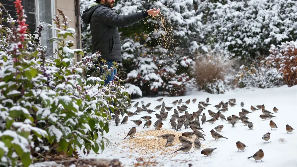 Vogels voeren in de winter: een goede intentie die hen soms kan schaden