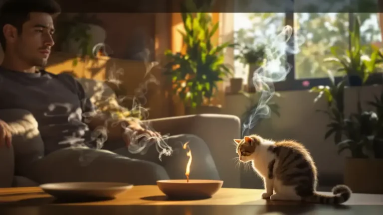 Wierook branden in huis kan onbekende risico’s voor katten opleveren