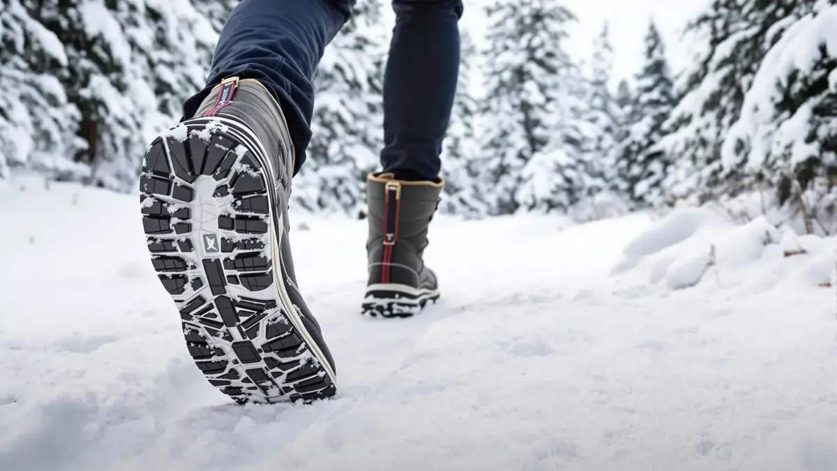 Wandelen in de winter zonder uit te glijden: eenvoudige tips om schoenzolen slipvast te maken