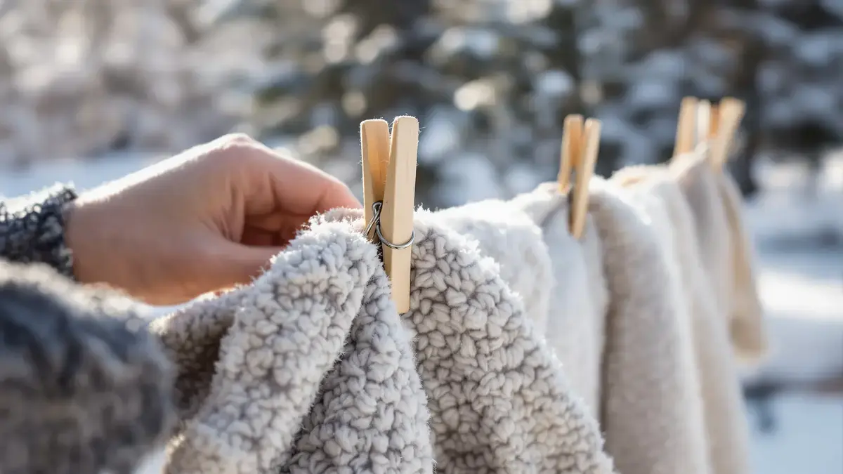 Voor elke winter gebruikten oudere generaties deze eenvoudige wasknijper om de vorst het hoofd te bieden