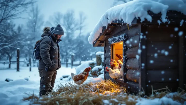 Slechts één winterfout kan al genoeg zijn om een kip in gevaar te brengen.