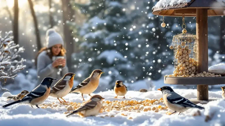 Wintervogels in onze tuinen: waarneming en gunstige momenten om ze te bewonderen