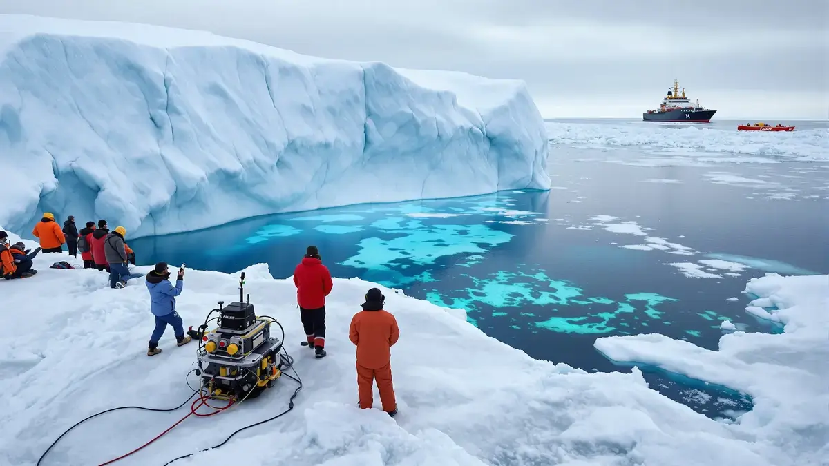 Antarctica het losraken van ijsberg A-84 onthult een tot nu toe onbekend ecosysteem