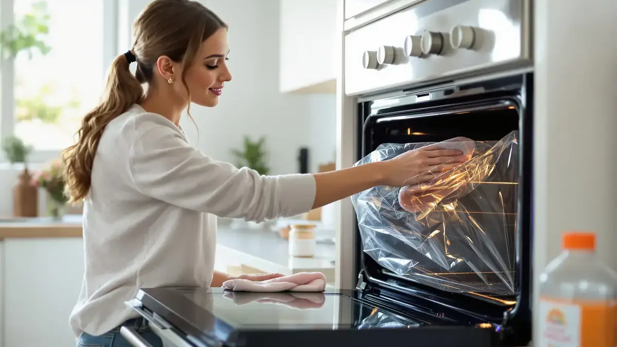 Met deze methode met bicarbonaat verdwijnt aangekoekte vet in de oven moeiteloos tijdens de nacht