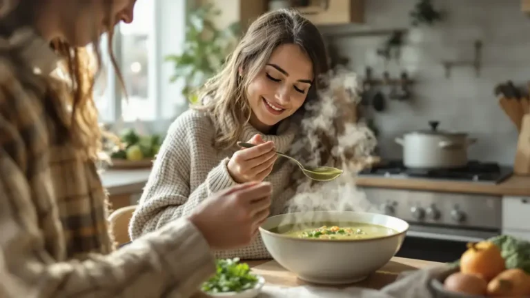 Vul deze winter je voorraad vitaminen aan met dit gezonde en troostrijke recept voor groene linzensoep