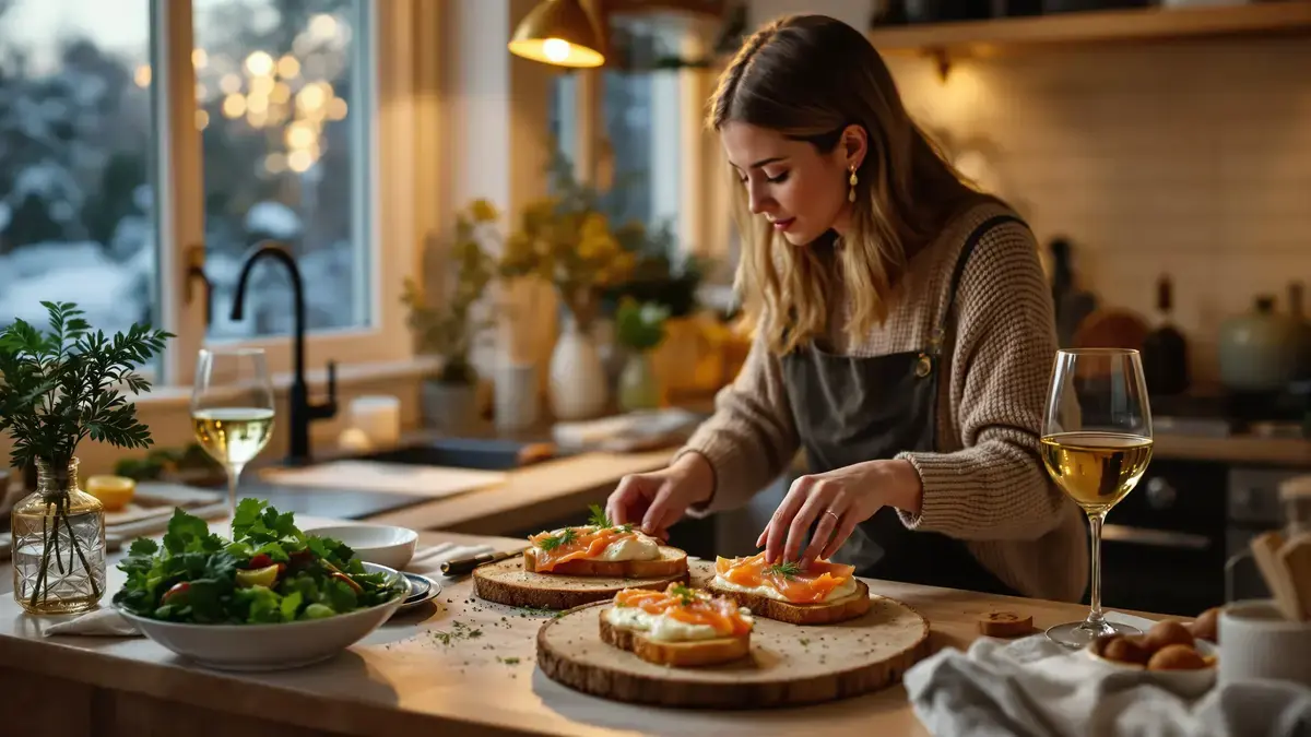 Heerlijke tartines met prei-crème en gerookte zalm voor een snelle maaltijd met slechts 5 ingrediënten