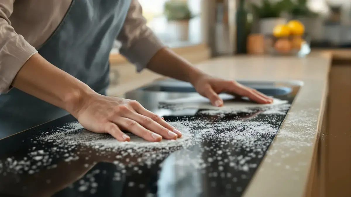 Dit duo van ingrediënten geeft je bevlekte kookplaat weer glans, zonder moeite of chemicaliën