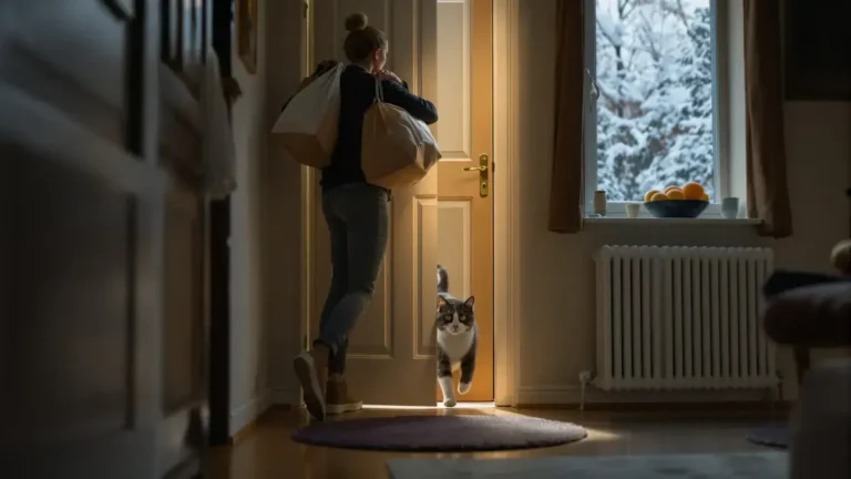 Deze gewoonte van je kat om een deur op het moment van sluiten over te steken kan een fascinerend gedrag onthullen om te begrijpen