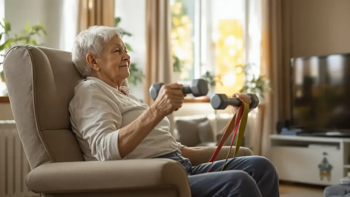 Deskundigen zijn het erover eens dat lange wandelingen niet essentieel zijn deze 6 zittende oefeningen kunnen uw functionele kracht na 60 jaar versterken