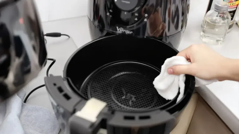 Deze simpele handeling met een veelvoorkomend ingrediënt voorkomt nare geurtjes in je airfryer na elk gebruik