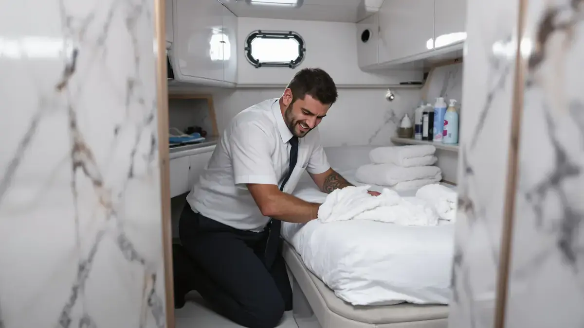 Luxe jachtarbeiders lijden onder verborgen omstandigheden met een hoge menselijke tol