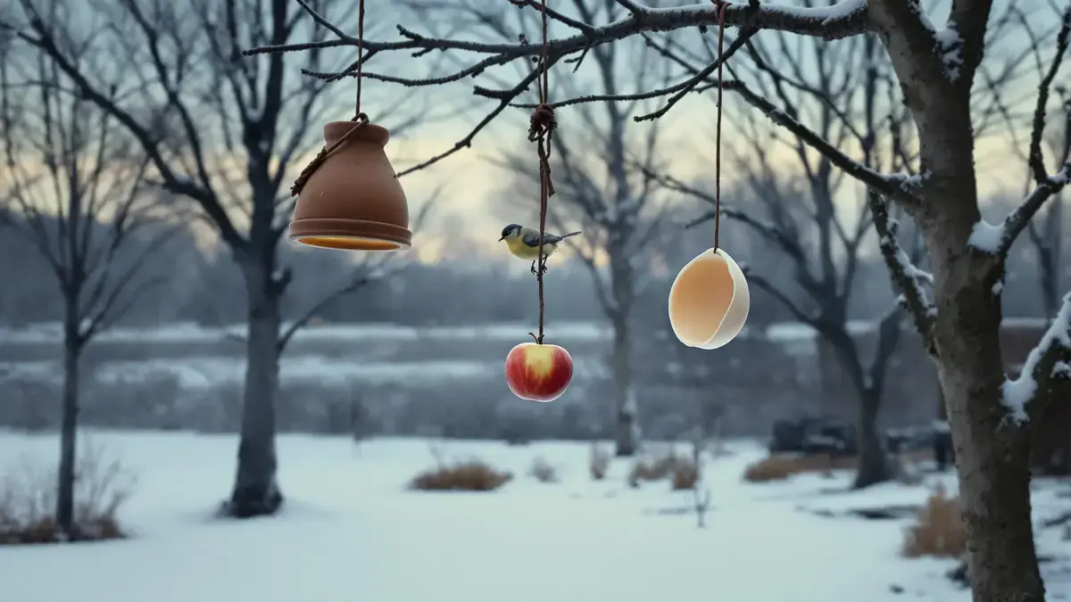 Een oude pot en een eierschaal zijn onbekende bondgenoten om mezen veilig de winter door te helpen