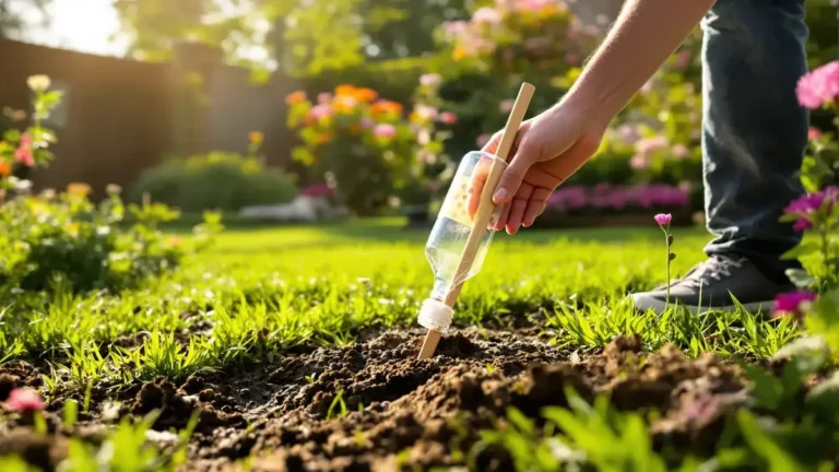 Een eenvoudige plastic fles houdt knaagdieren en mollen op afstand een vaak onderschatte tip