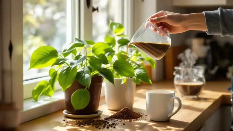 Voor uw pothos biedt deze zelfgemaakte kunstmest van koffiedik een vaak over het hoofd gezien voordeel