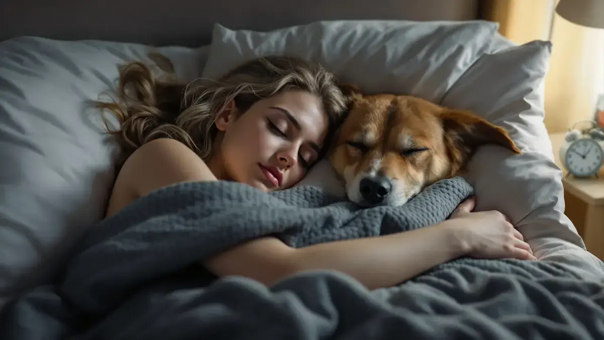 Psychologie-experts bevestigen dat het delen van je bed met een huisdier emotionele banden versterkt maar je slaap kan verstoren