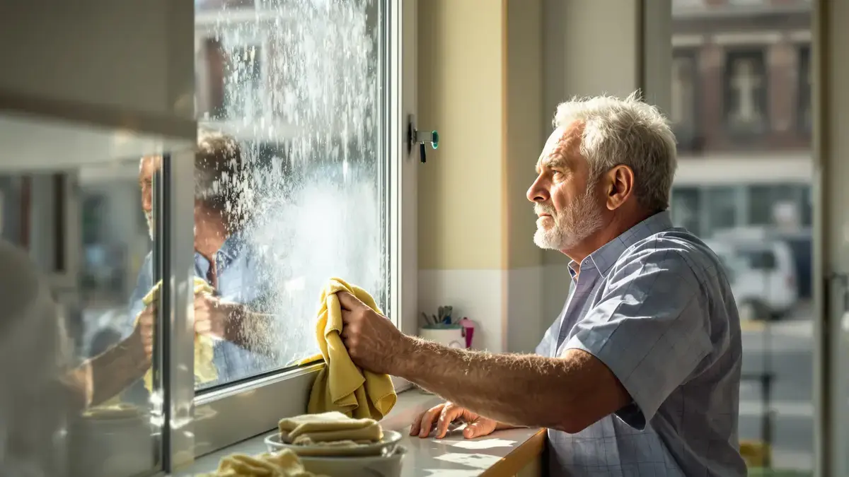 Deze veelgemaakte fout bij het schoonmaken van je ramen veroorzaakt een vlek die veel mensen over het hoofd zien