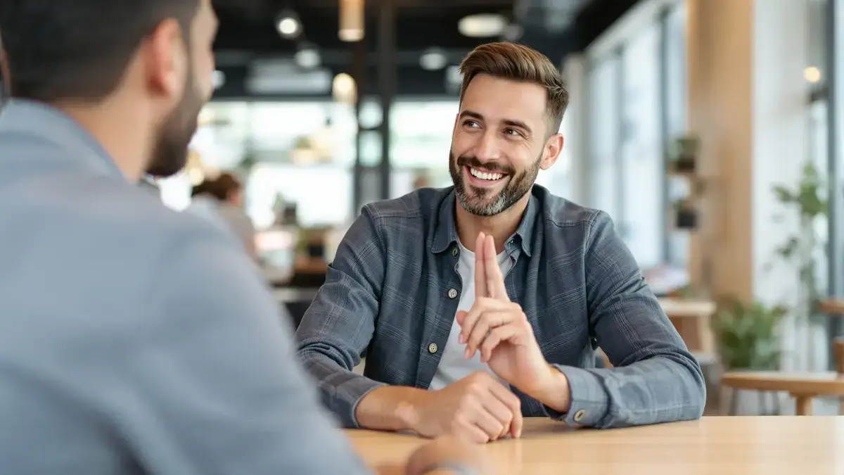 Dit simpele gebaar tijdens het praten verdubbelt je charisma