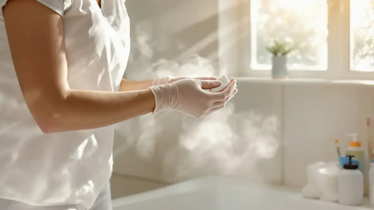 Het testen van deze kapperscrème kan een eenvoudige oplossing bieden voor zwart geworden voegen in de badkamer