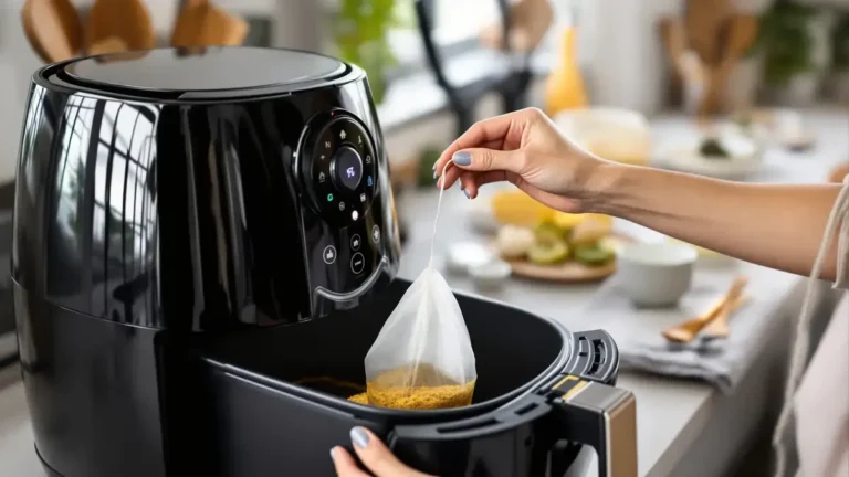 Deze weinig bekende truc met een theezakje vereenvoudigt het schoonmaken van uw airfryer