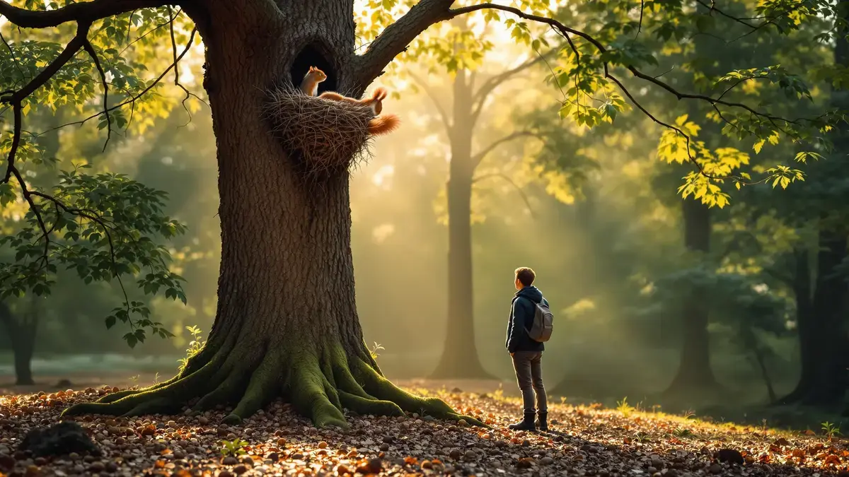 De typische dag van de eekhoorn en zijn dagelijkse activiteiten onthuld