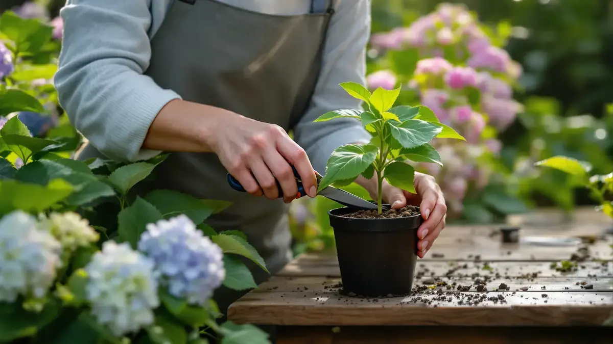 Vermenigvuldig je hortensia’s eenvoudig met deze snelle techniek en krijg meerdere nieuwe planten zonder extra kosten.
